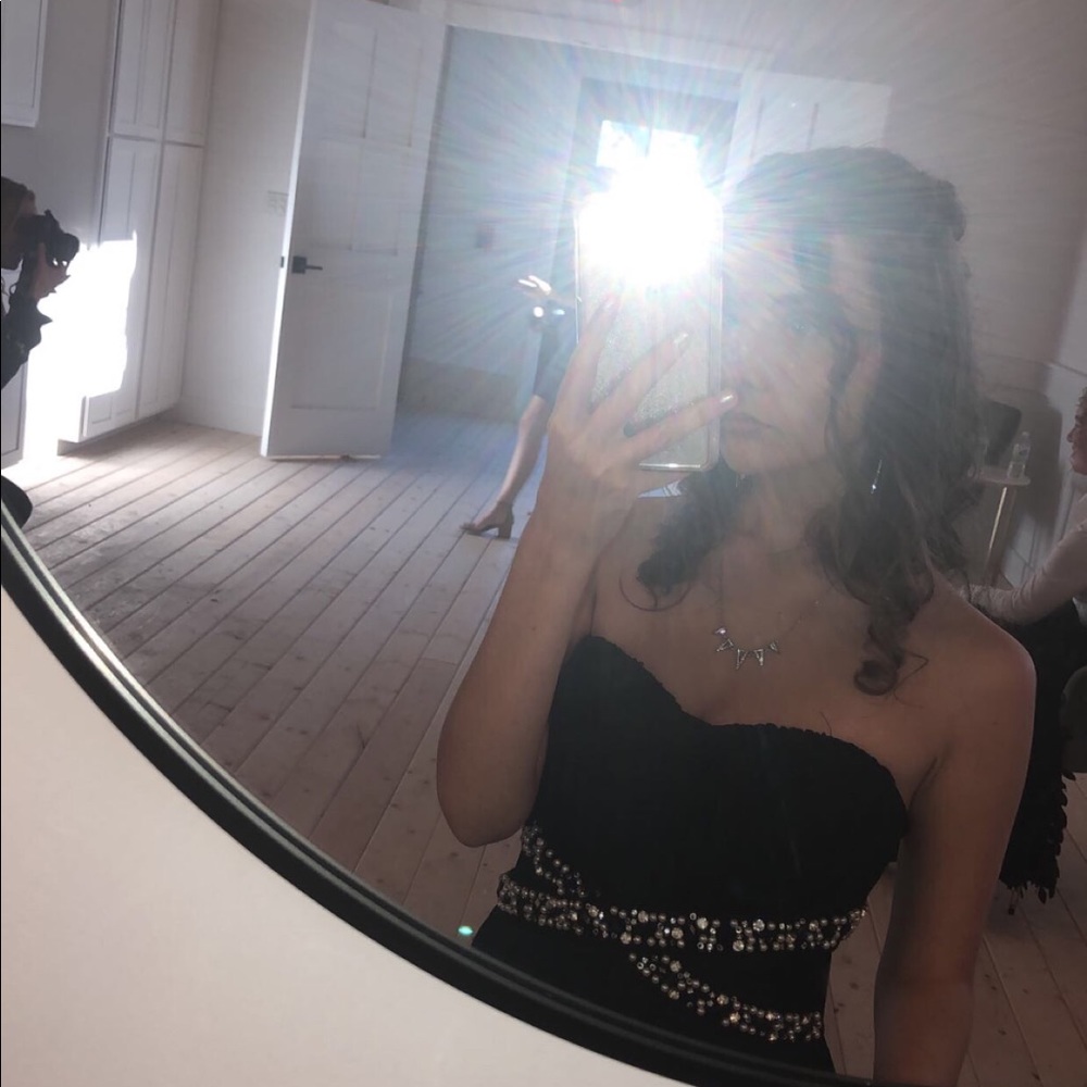 COPY - Black strapless formal dress